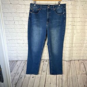 Frye Jeans Womens 14 Blue Stretch Cuffed Crop Jean 1859395